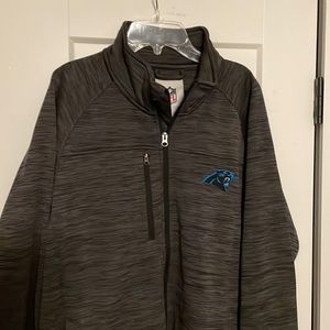 Carolina Panthers NFL Men’s Large Grey Zip Up Jacket